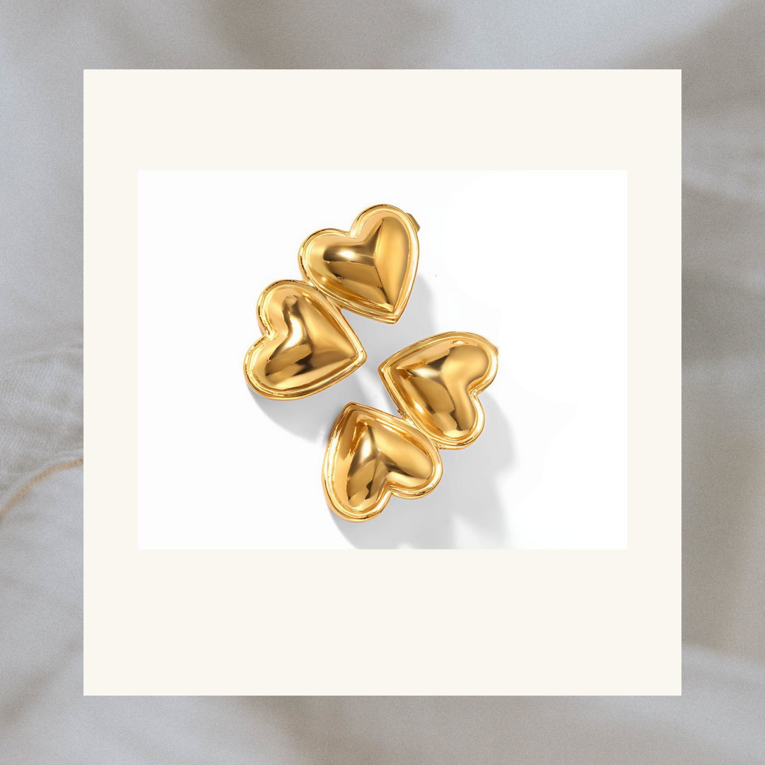 Maddie Heart Stud Earrings