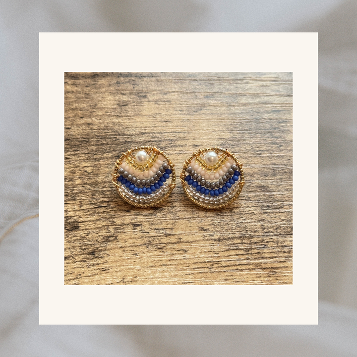 Elaine Small Beaded Earrings