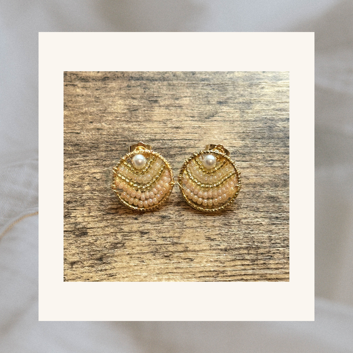 Elaine Small Beaded Earrings