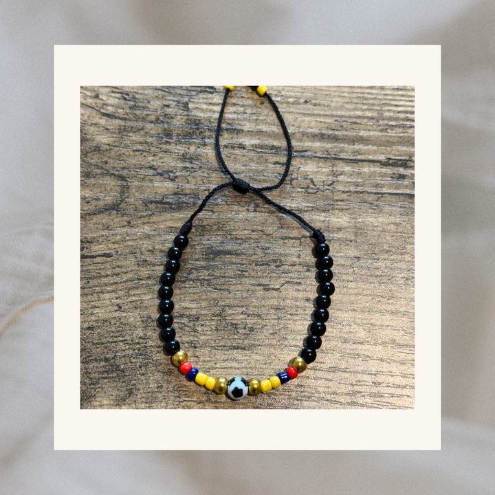 Colombian Flag Colors Neoprene Beaded Bracelets