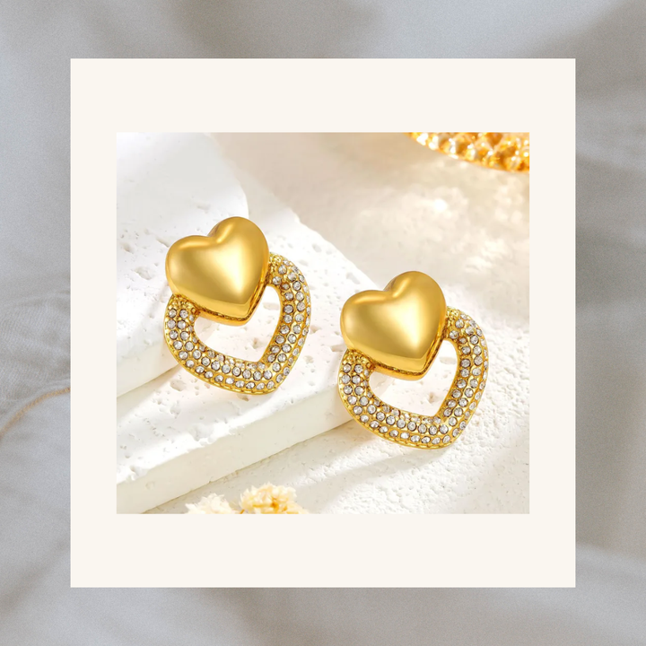 Ashley Heart Earrings
