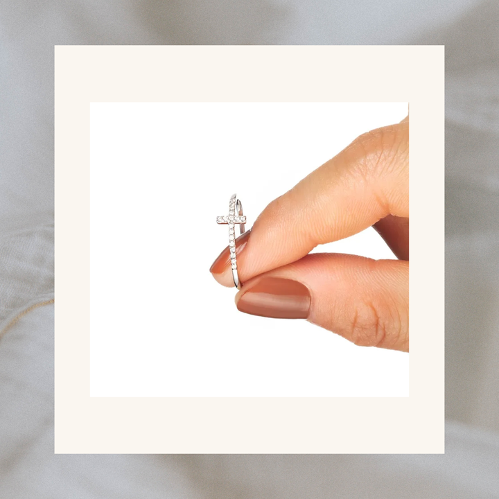 Cross Ring Sterling Silver