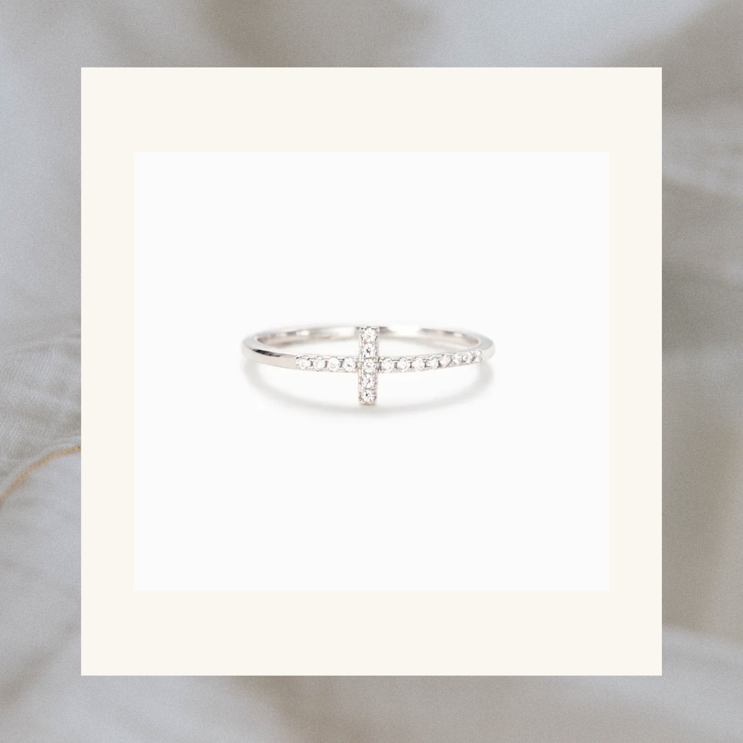 Cross Ring Sterling Silver
