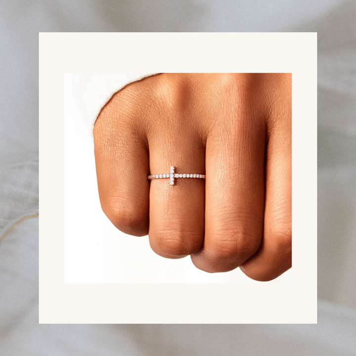 Cross Ring Sterling Silver