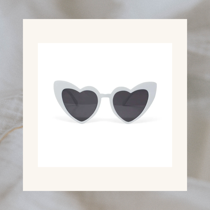 White Heart Sunglasses