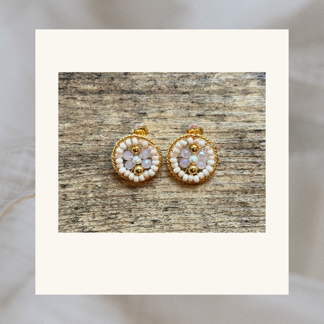 Elisah Small Beaded Earrings