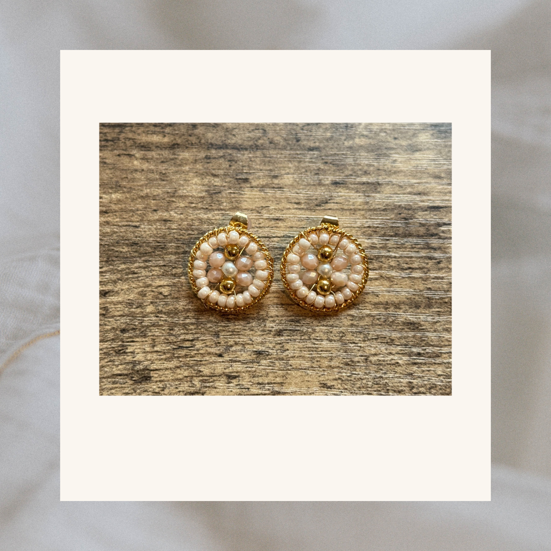 Elisah Small Beaded Earrings