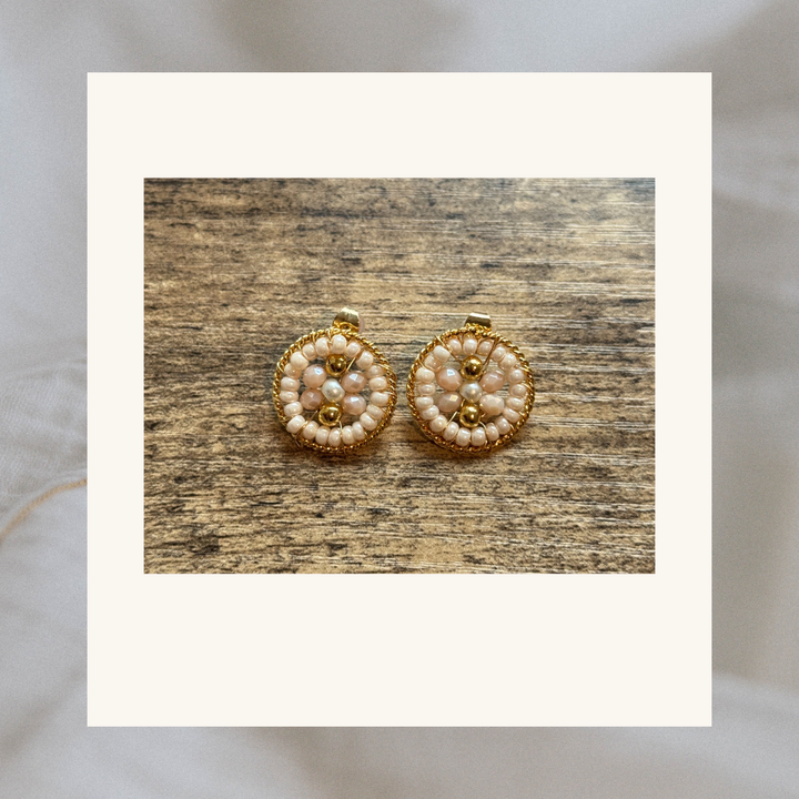 Elisah Small Beaded Earrings