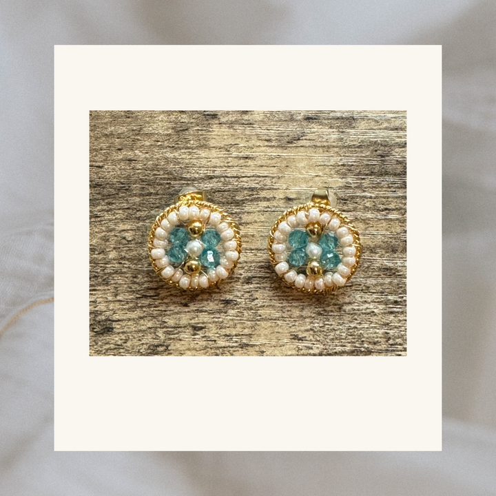 Elisah Small Beaded Earrings