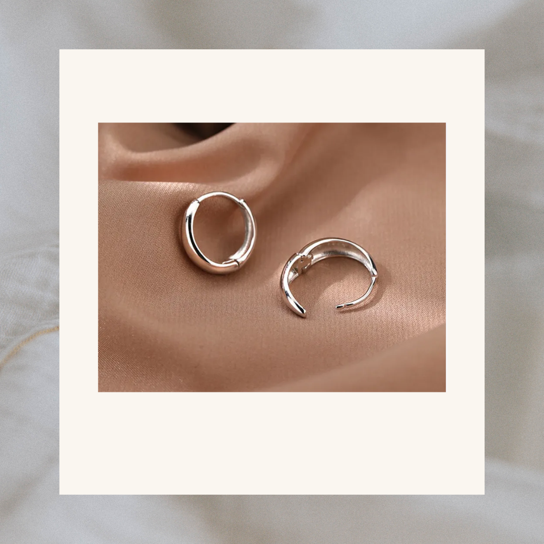 Luisa Silver Small Hoop Earrings