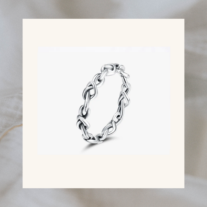 Heart Knot Sterling Silver Ring